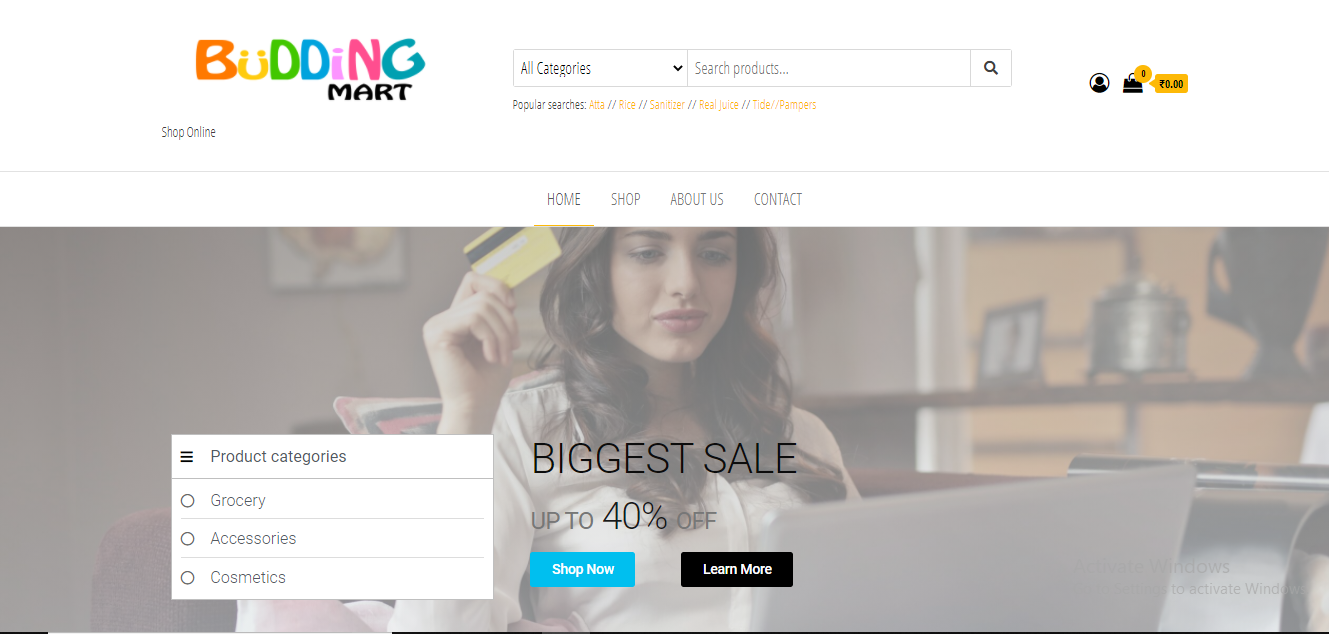 WORDPRESS ECOMMERCE SITE | ONLINE GROCERY STORE